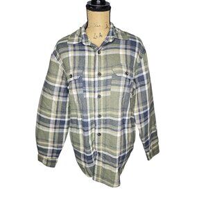 Wrangler Men's Sherpa Lined Flannel Heavyweight Shirt Jacket Chore Coat